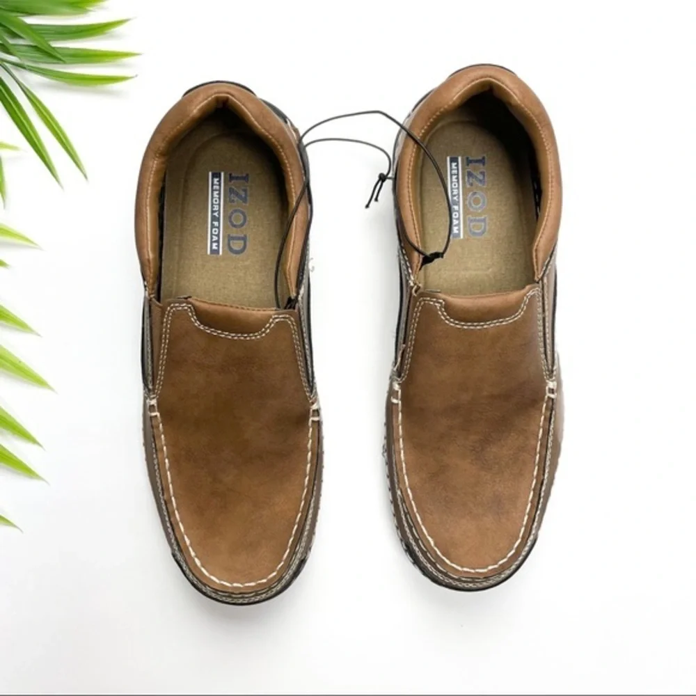 NEW IZOD Charlie Memory Foam Slip On Loafers 8 - Picture 4 of 5